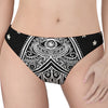 Black And White Hamsa Print Women's Thong