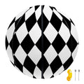 Black And White Harlequin Pattern Print Basketball