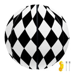 Black And White Harlequin Pattern Print Basketball