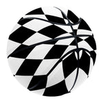 Black And White Harlequin Pattern Print Basketball