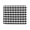 Black And White Harlequin Pattern Print Bifold Wallet