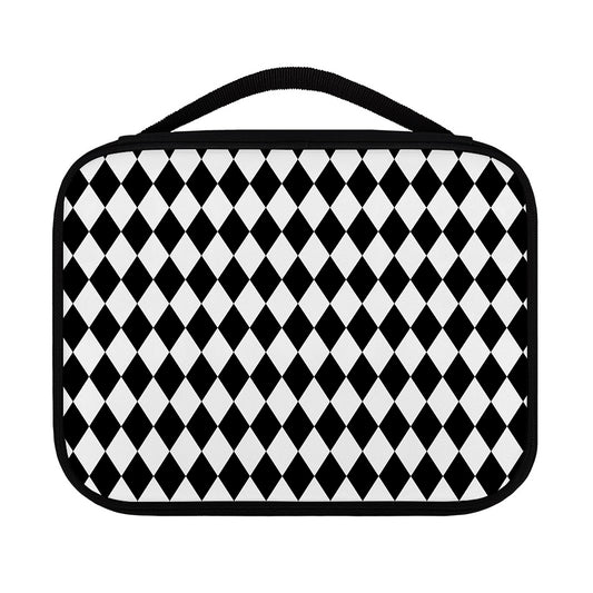 Black And White Harlequin Pattern Print Classic Bible Case