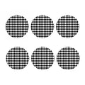 Black And White Harlequin Pattern Print Coaster Set