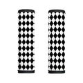 Black And White Harlequin Pattern Print Handle Covers