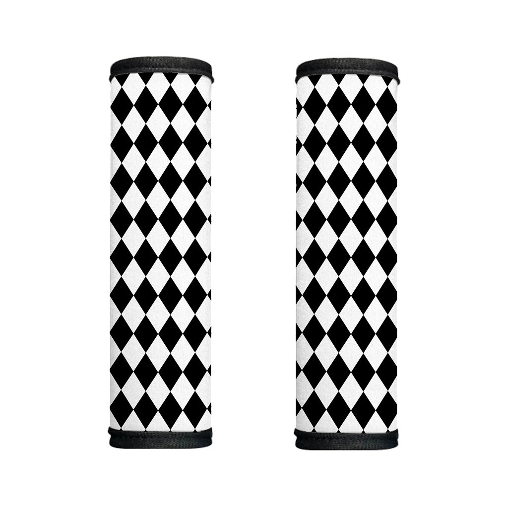 Black And White Harlequin Pattern Print Handle Covers