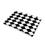 Black And White Harlequin Pattern Print Pet Cooling Mat Cover