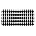Black And White Harlequin Pattern Print Towel