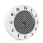 Black And White Heart Pattern Print Alarm Clock