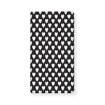 Black And White Heart Pattern Print Baby Crib Sheet