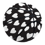 Black And White Heart Pattern Print Basketball