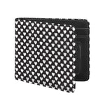 Black And White Heart Pattern Print Bifold Wallet
