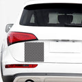 Black And White Heart Pattern Print Car Sticker