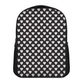 Black And White Heart Pattern Print Casual Backpack