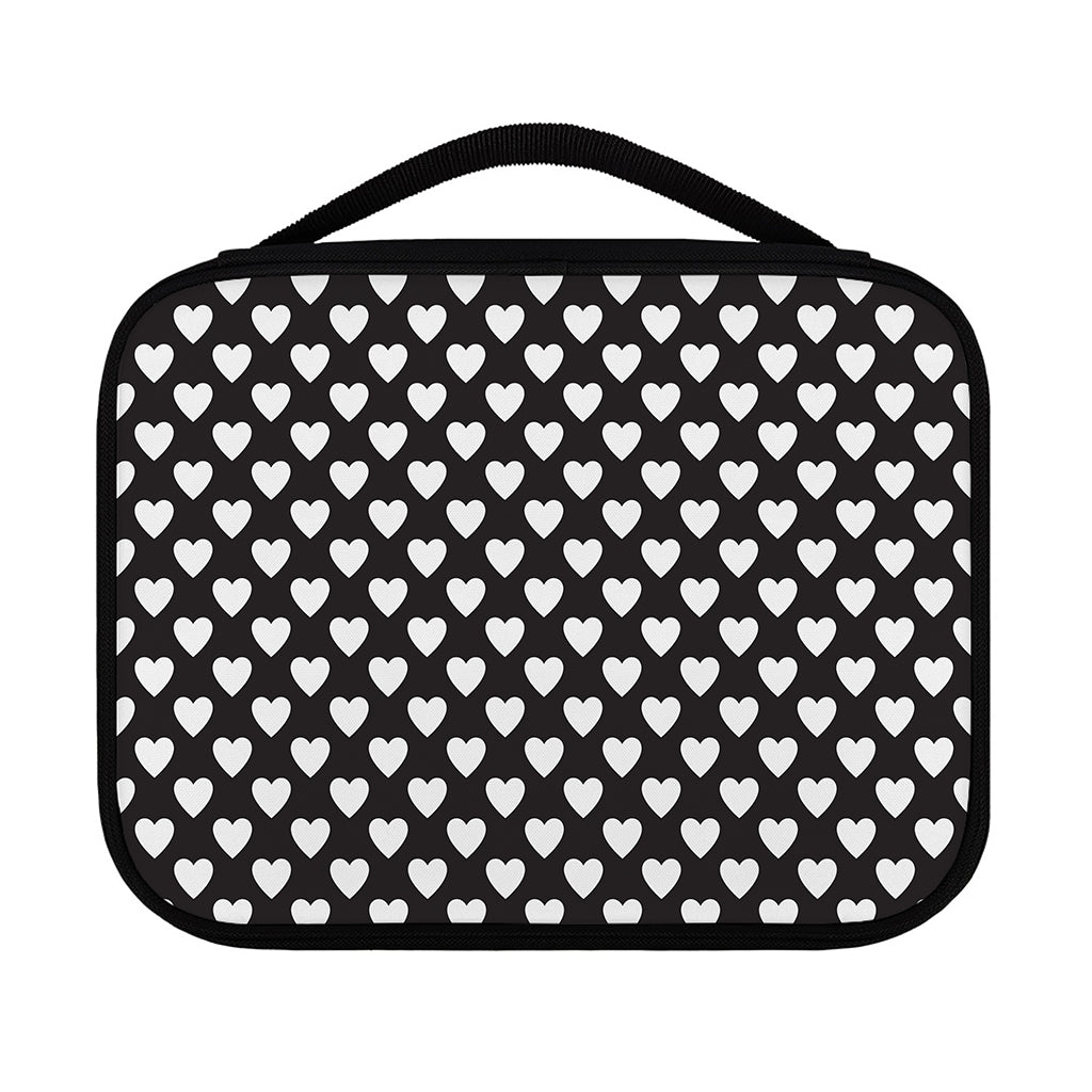 Black And White Heart Pattern Print Classic Bible Case