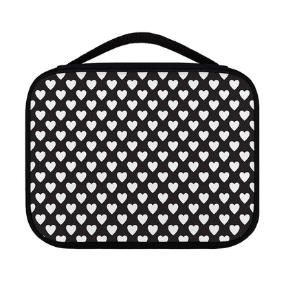 Black And White Heart Pattern Print Classic Bible Case