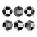 Black And White Heart Pattern Print Coaster Set