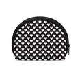 Black And White Heart Pattern Print Coin Purse