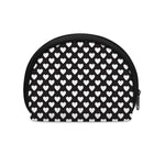 Black And White Heart Pattern Print Coin Purse