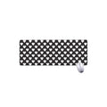 Black And White Heart Pattern Print Extended Mouse Pad