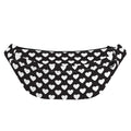 Black And White Heart Pattern Print Fanny Pack