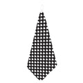 Black And White Heart Pattern Print Hand Towel