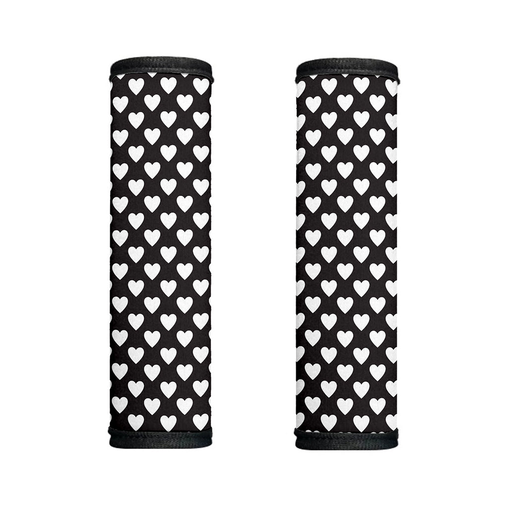 Black And White Heart Pattern Print Handle Covers