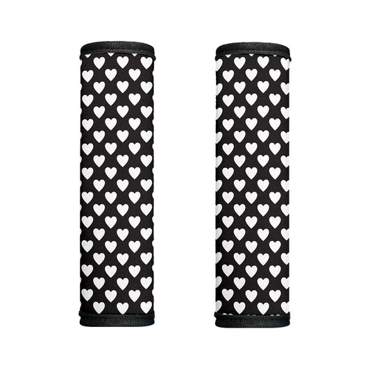 Black And White Heart Pattern Print Handle Covers