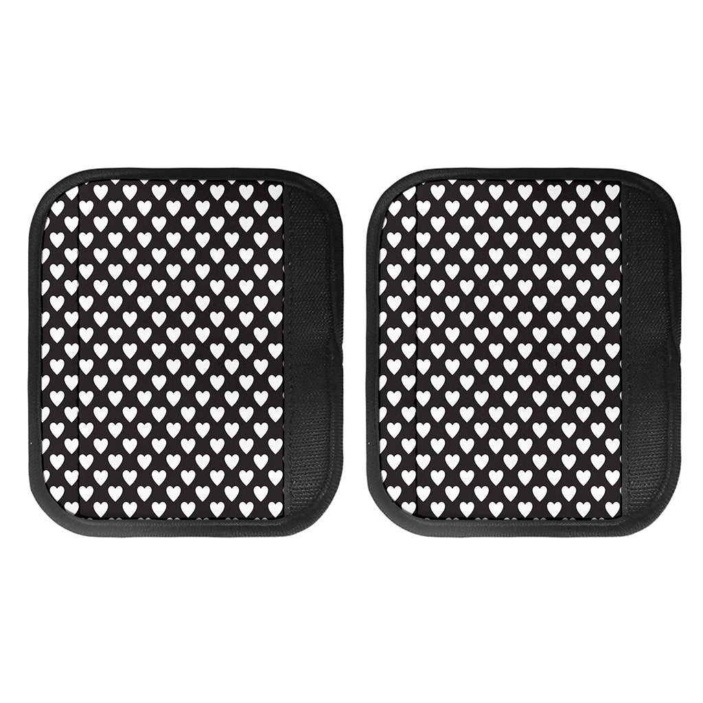 Black And White Heart Pattern Print Handle Covers