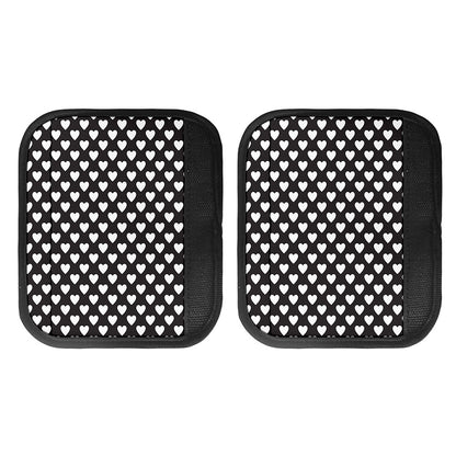 Black And White Heart Pattern Print Handle Covers
