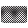 Black And White Heart Pattern Print Indoor Door Mat