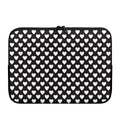 Black And White Heart Pattern Print Laptop Sleeve
