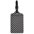 Black And White Heart Pattern Print Luggage Tag
