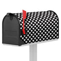 Black And White Heart Pattern Print Mailbox Cover