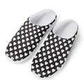 Black And White Heart Pattern Print Mesh Casual Shoes