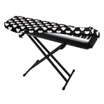 Black And White Heart Pattern Print Piano Keyboard Cover