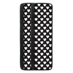 Black And White Heart Pattern Print Refrigerator Handle Covers
