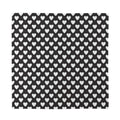 Black And White Heart Pattern Print Silk Bandana