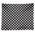 Black And White Heart Pattern Print Tapestry