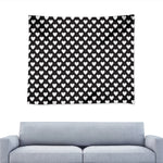 Black And White Heart Pattern Print Tapestry