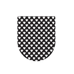 Black And White Heart Pattern Print Toilet Lid Cover