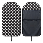 Black And White Heart Pattern Print Waterproof Car Seat Cover