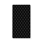 Black And White Heartbeat Pattern Print Baby Crib Sheet