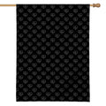 Black And White Heartbeat Pattern Print House Flag