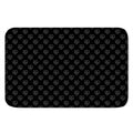 Black And White Heartbeat Pattern Print Indoor Door Mat