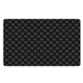 Black And White Heartbeat Pattern Print Polyester Doormat