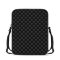 Black And White Heartbeat Pattern Print Rectangular Crossbody Bag