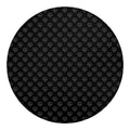 Black And White Heartbeat Pattern Print Round Blanket