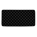 Black And White Heartbeat Pattern Print Towel