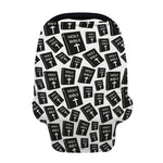 Black And White Holy Bible Pattern Print Baby Seat Cover