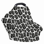 Black And White Holy Bible Pattern Print Baby Seat Cover